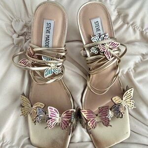 Steve Madden Multicolor Butterfly Heels